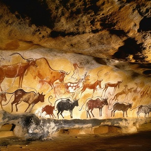 Style cave de peinture prehistorique