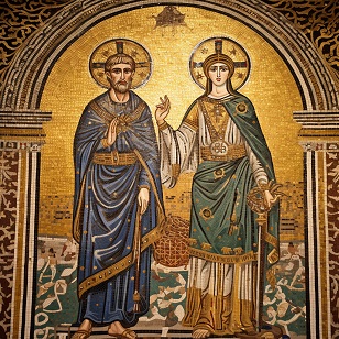 Mosaique style eglise de San Vitale