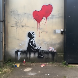 Art de rue style Bansky
