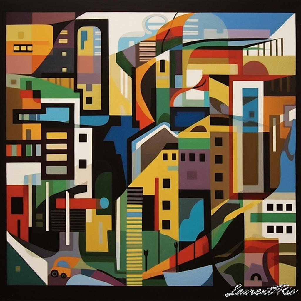 Peinture style geometrique - 
    Ubfluence Madi - Maditown