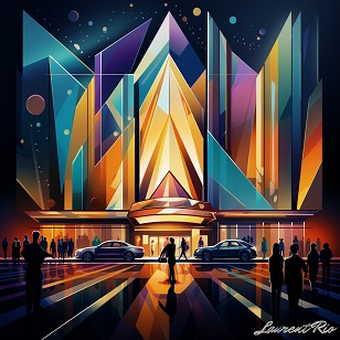 Peinture style geometrique - >Éclat Géométrique